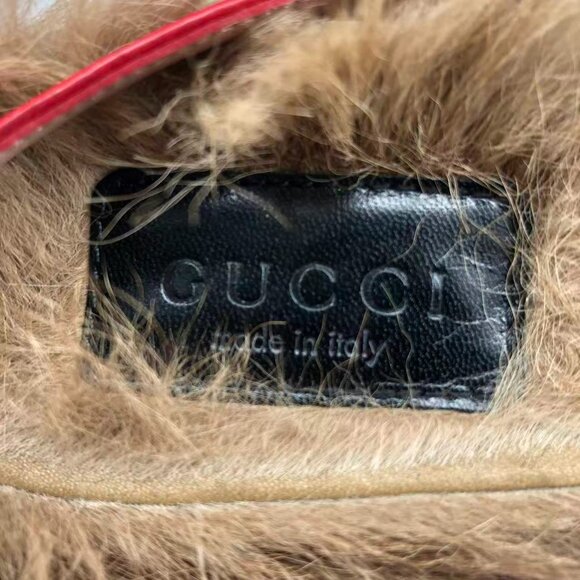 Gucci Red Leather Fur-Lined Women's Shoes 💯 authentic. - Picture 8 of 9